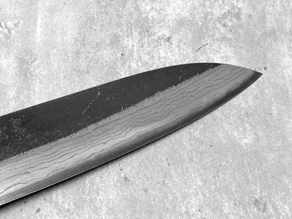 Hatsukokoro Kumokage Aogami #2 Damascus 180mm Santoku