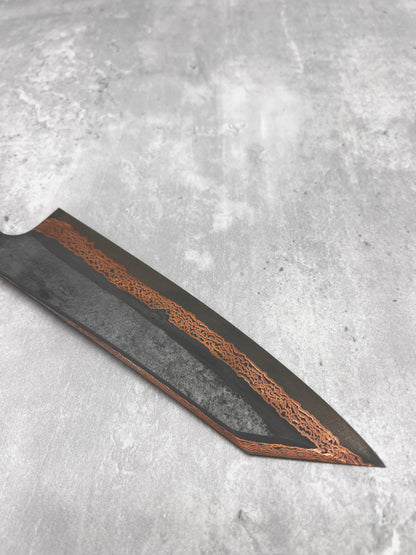 hatsukokoro sld yorokobi Damascus rainbow gyuto 210mm masaru knives Malaysia japanese Japan kitchen chef