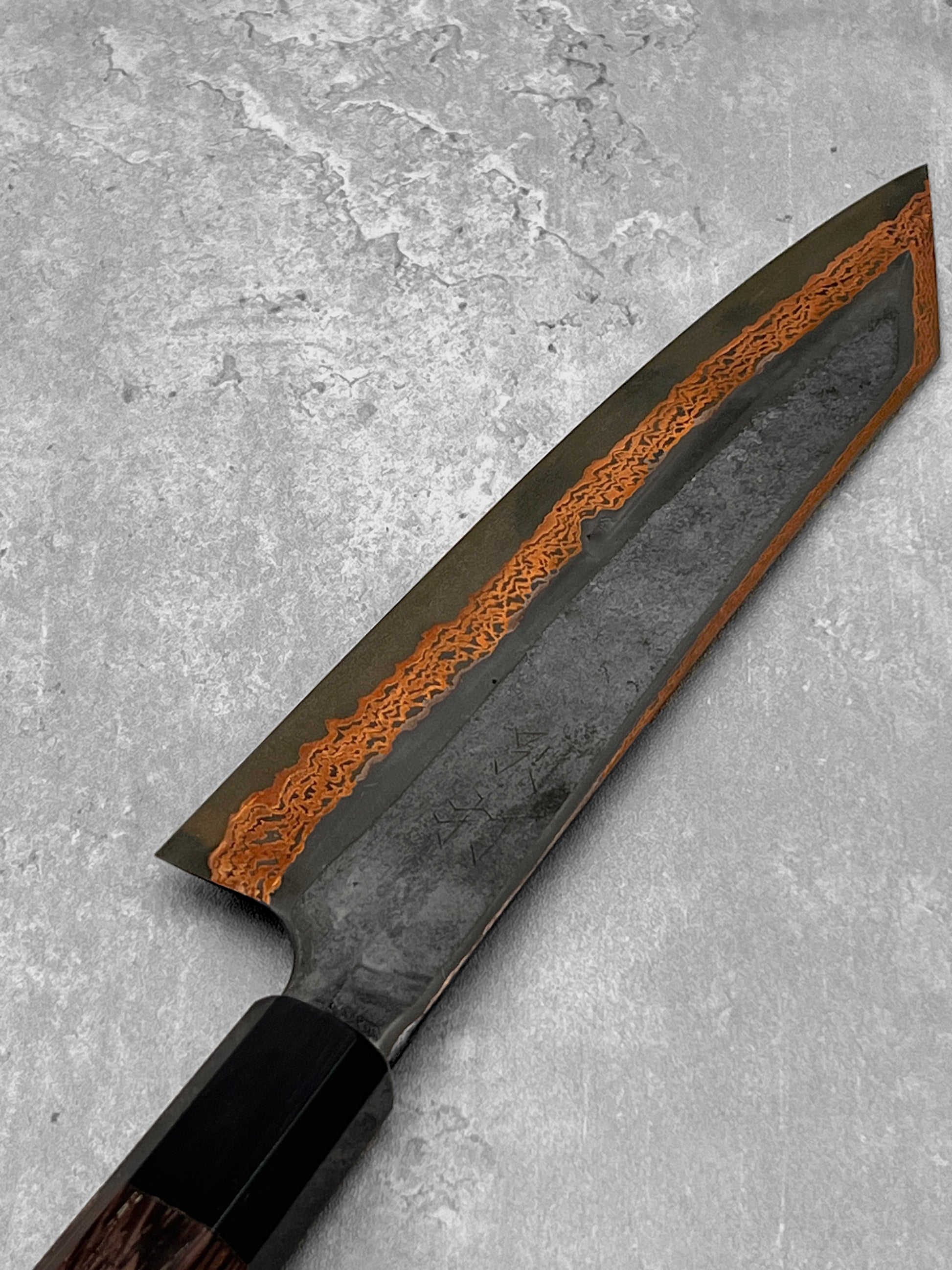hatsukokoro sld yorokobi Damascus rainbow gyuto 210mm masaru knives Malaysia japanese Japan kitchen chef