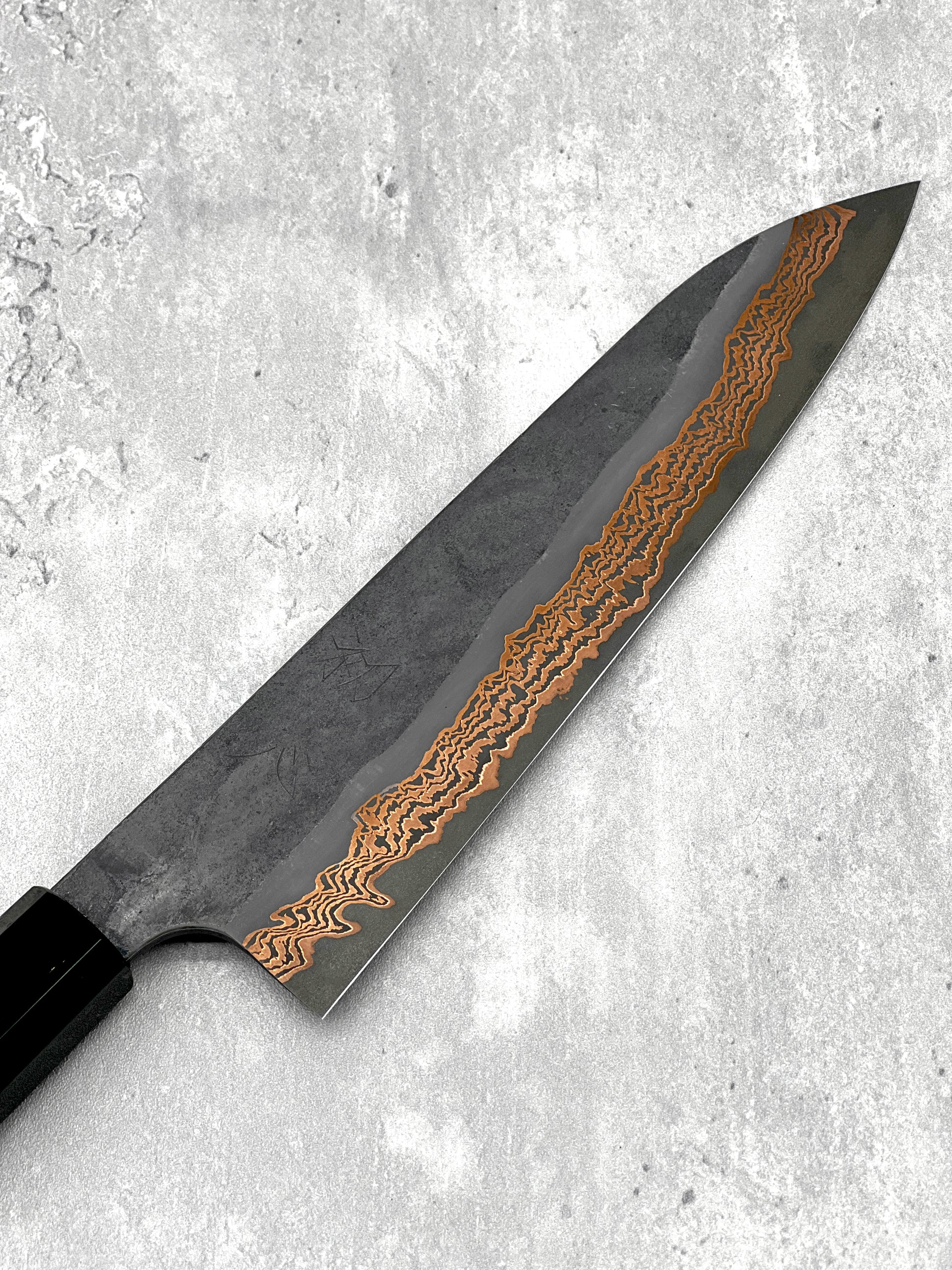 Hatsukokoro gyuto 210mm Damascus sld rainbow copper yorokobi japanese masaru knives Malaysia Japan japanese chef