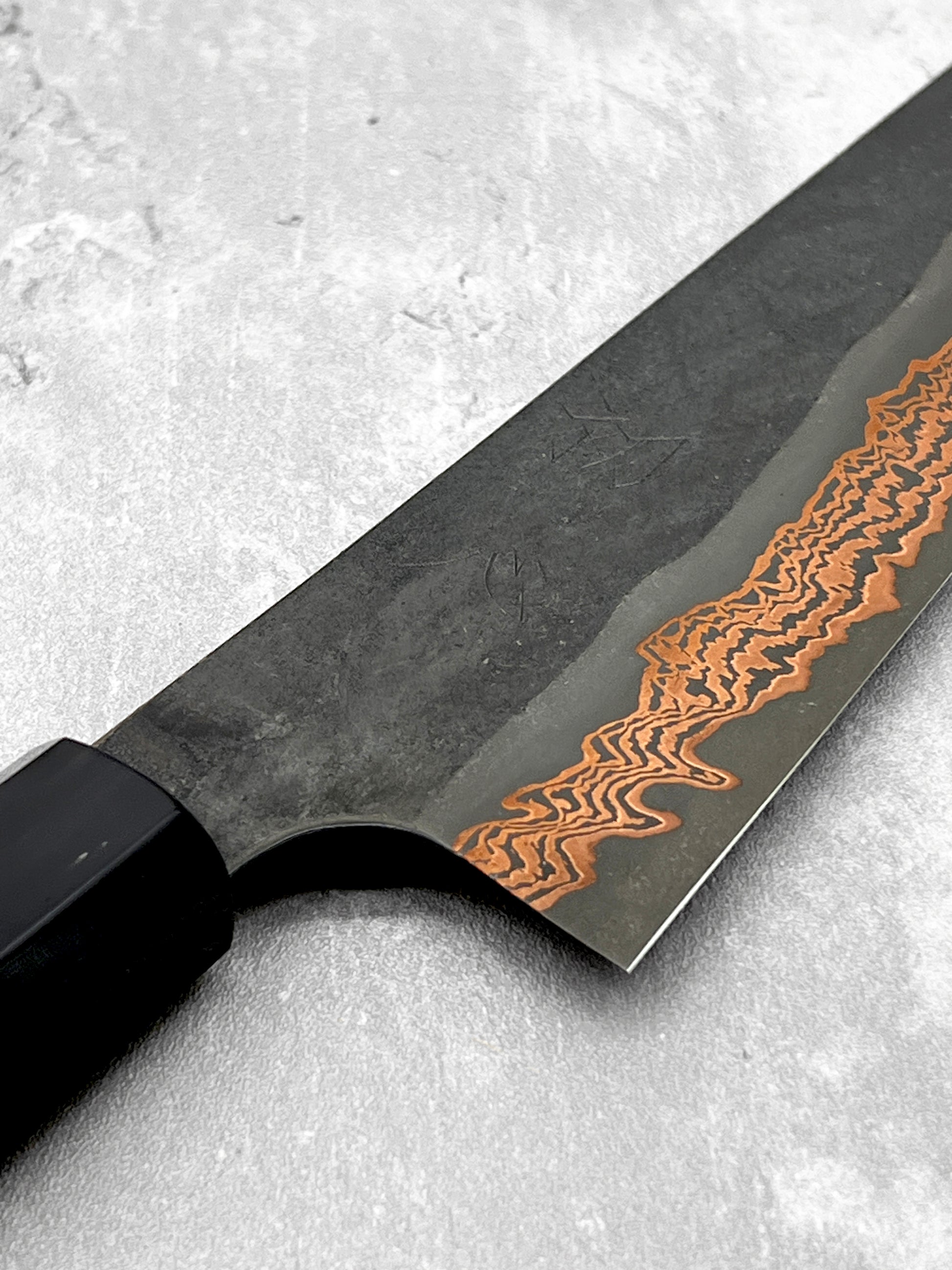 Hatsukokoro gyuto 210mm Damascus sld rainbow copper yorokobi japanese masaru knives Malaysia Japan japanese chef