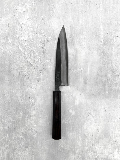 hatsukokoro kumokage damascus aogami 2 petty 150mm ebony masaru knives Malaysia japanese Japan knife chef carbon steel 