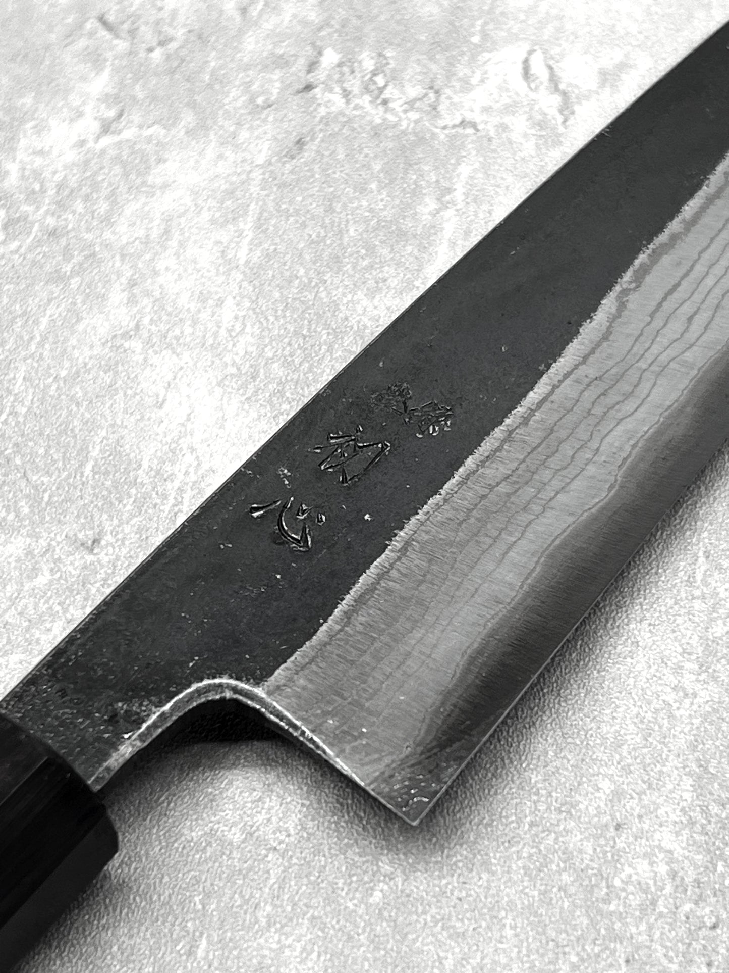 hatsukokoro kumokage damascus aogami 2 petty 150mm ebony masaru knives Malaysia japanese Japan knife chef carbon steel 