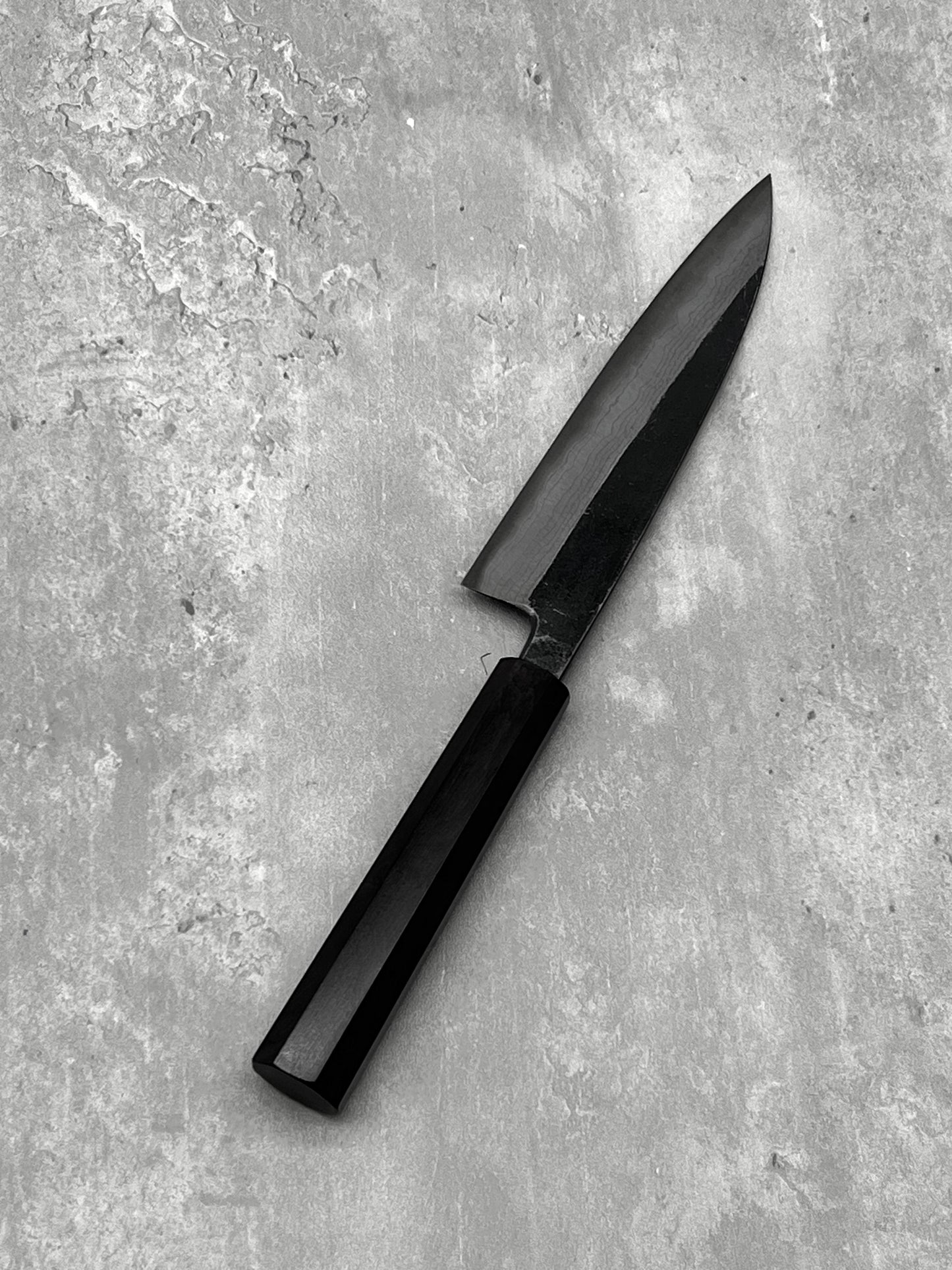 hatsukokoro kumokage damascus aogami 2 petty 150mm ebony masaru knives Malaysia japanese Japan knife chef carbon steel 