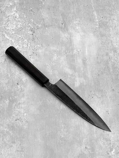 hatsukokoro kumokage damascus aogami 2 petty 150mm ebony masaru knives Malaysia japanese Japan knife chef carbon steel 