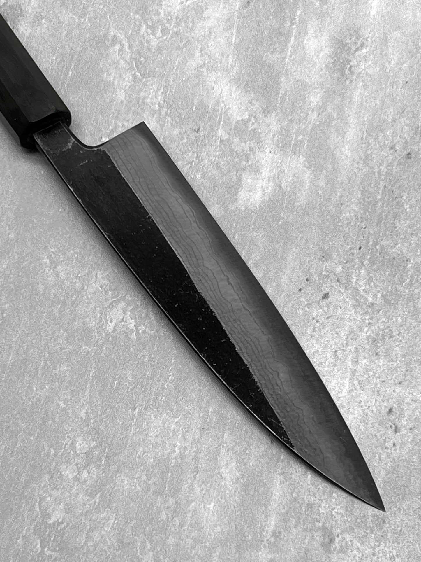 hatsukokoro kumokage damascus aogami 2 petty 150mm ebony masaru knives Malaysia japanese Japan knife chef carbon steel 