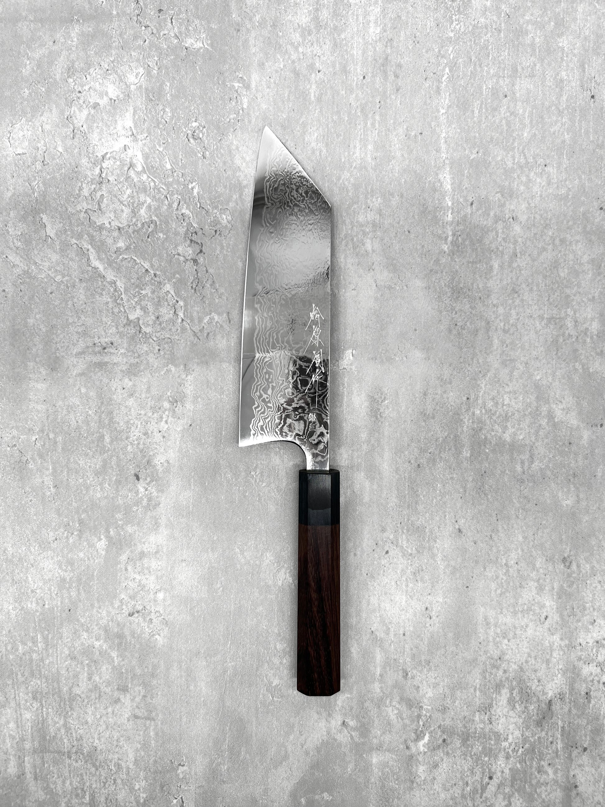 Matsubara Katsuto Tanaka ginsan 3 damascus mirror polished bunka 180mm masaru knives Malaysia chef knife Japan japanese stainless steel