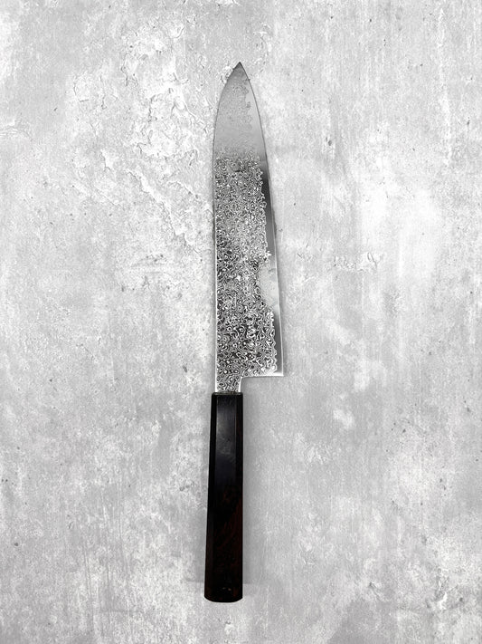 Hatsukokoro Saihyo sg2 210mm gyuto stainless steel ebony Damascus japanese knives Malaysia Japan masaru 