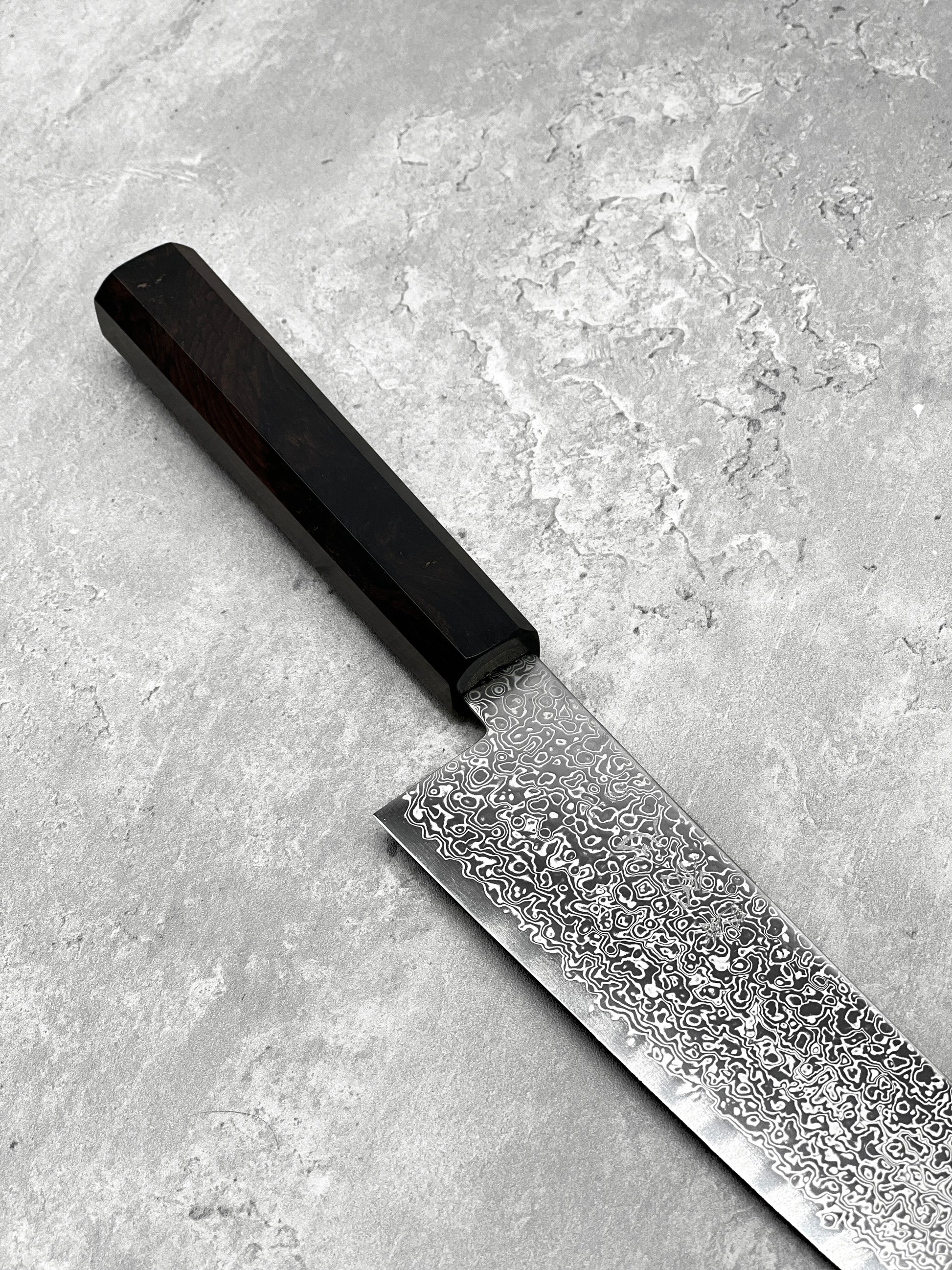 Hatsukokoro Saihyo sg2 210mm gyuto stainless steel ebony Damascus japanese knives Malaysia Japan masaru 