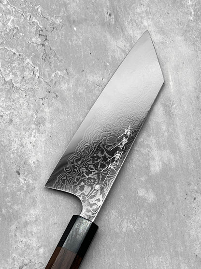 Matsubara Katsuto Tanaka ginsan 3 damascus mirror polished bunka 180mm masaru knives Malaysia chef knife Japan japanese stainless steel