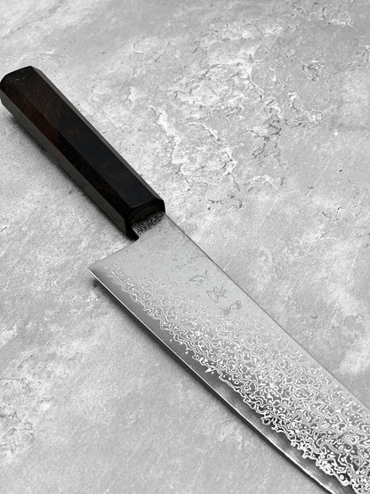Hatsukokoro Saihyo sg2 210mm gyuto stainless steel ebony Damascus japanese knives Malaysia Japan masaru 