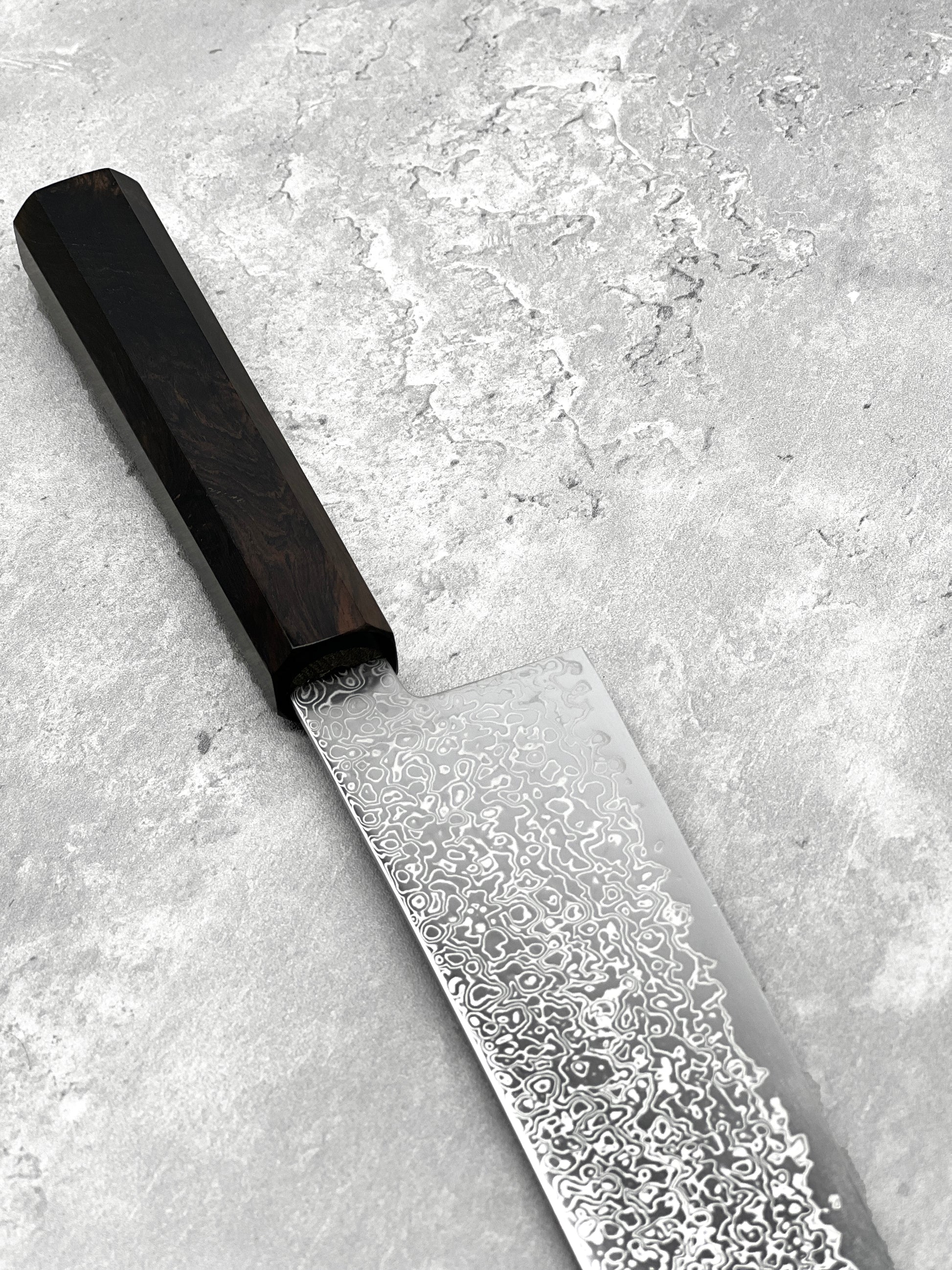 Hatsukokoro Saihyo sg2 210mm gyuto stainless steel ebony Damascus japanese knives Malaysia Japan masaru 