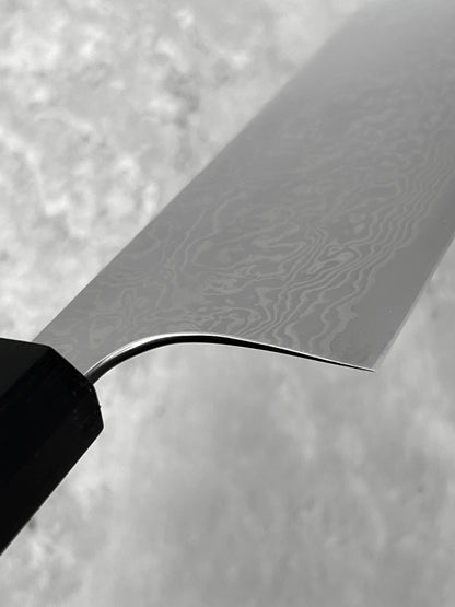 Matsubara Katsuto Tanaka ginsan 3 damascus mirror polished bunka 180mm masaru knives Malaysia chef knife Japan japanese stainless steel