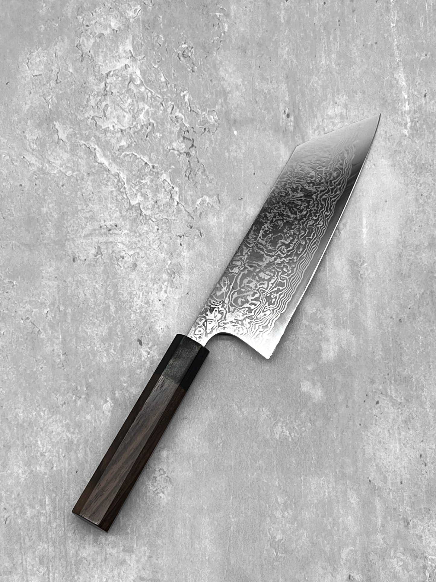 Matsubara Katsuto Tanaka ginsan 3 damascus mirror polished bunka 180mm masaru knives Malaysia chef knife Japan japanese stainless steel