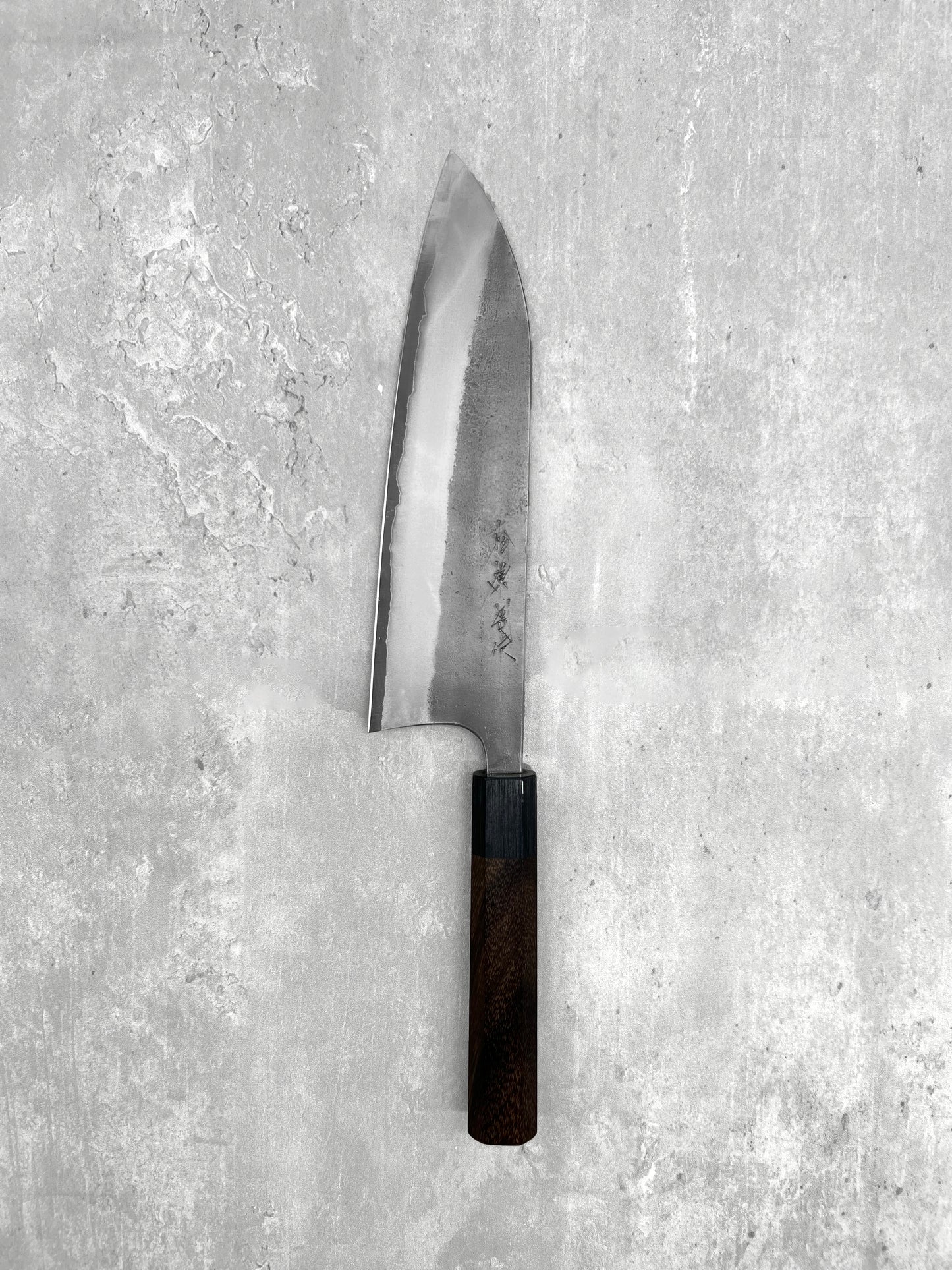 Matsubara Katsuto Tanaka japanese knife masaru knives Malaysia 210mm gyuto aogami 2 carbon steel nashiji rosewood Nagasaki chef 