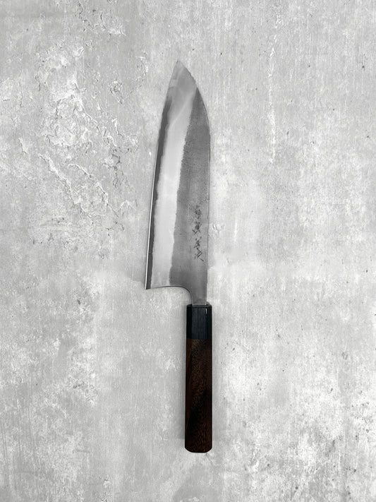 Matsubara Katsuto Tanaka japanese knife masaru knives Malaysia 210mm gyuto aogami 2 carbon steel nashiji rosewood Nagasaki chef 