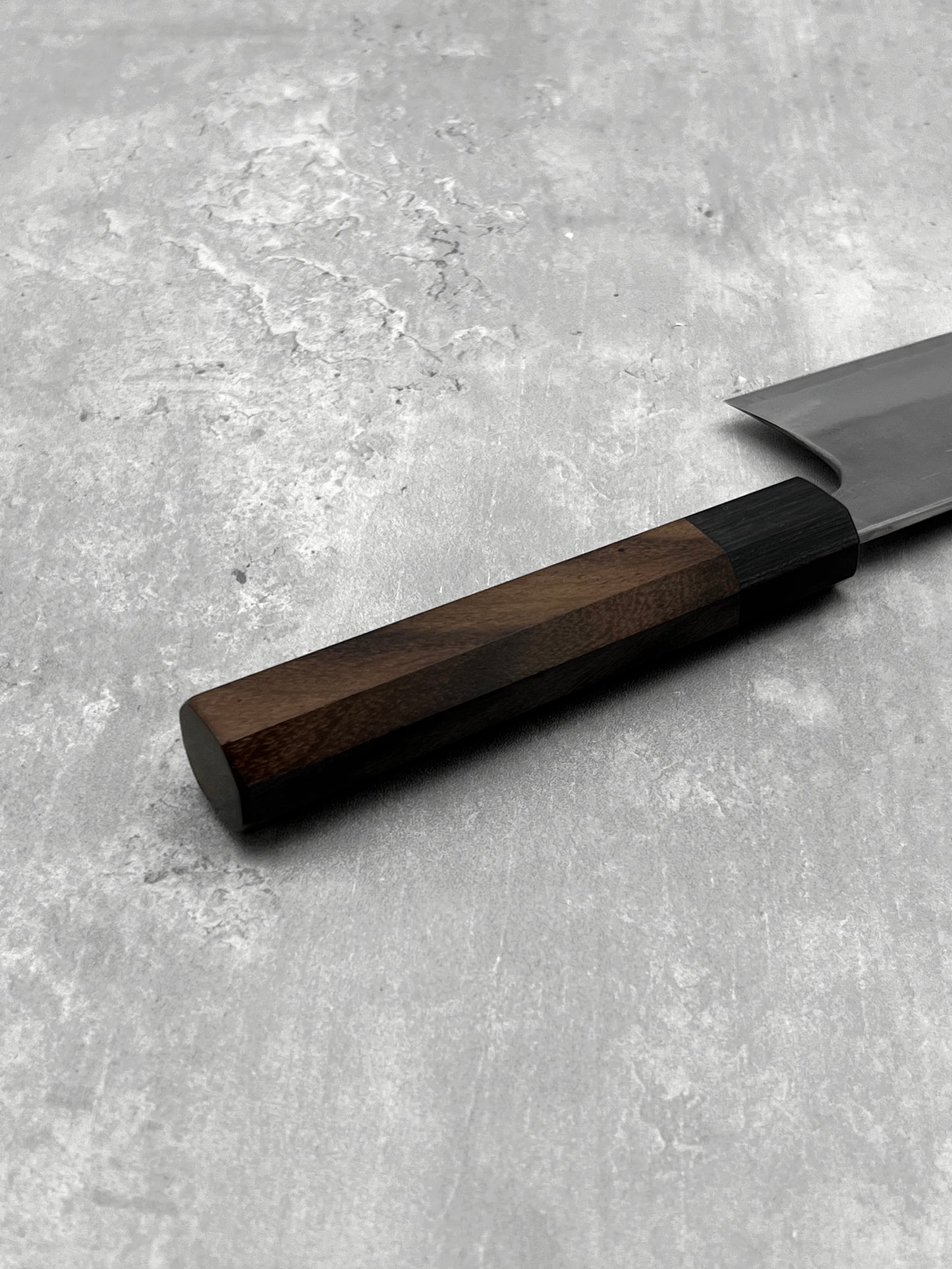 Matsubara Katsuto Tanaka japanese knife masaru knives Malaysia 210mm gyuto aogami 2 carbon steel nashiji rosewood Nagasaki chef 