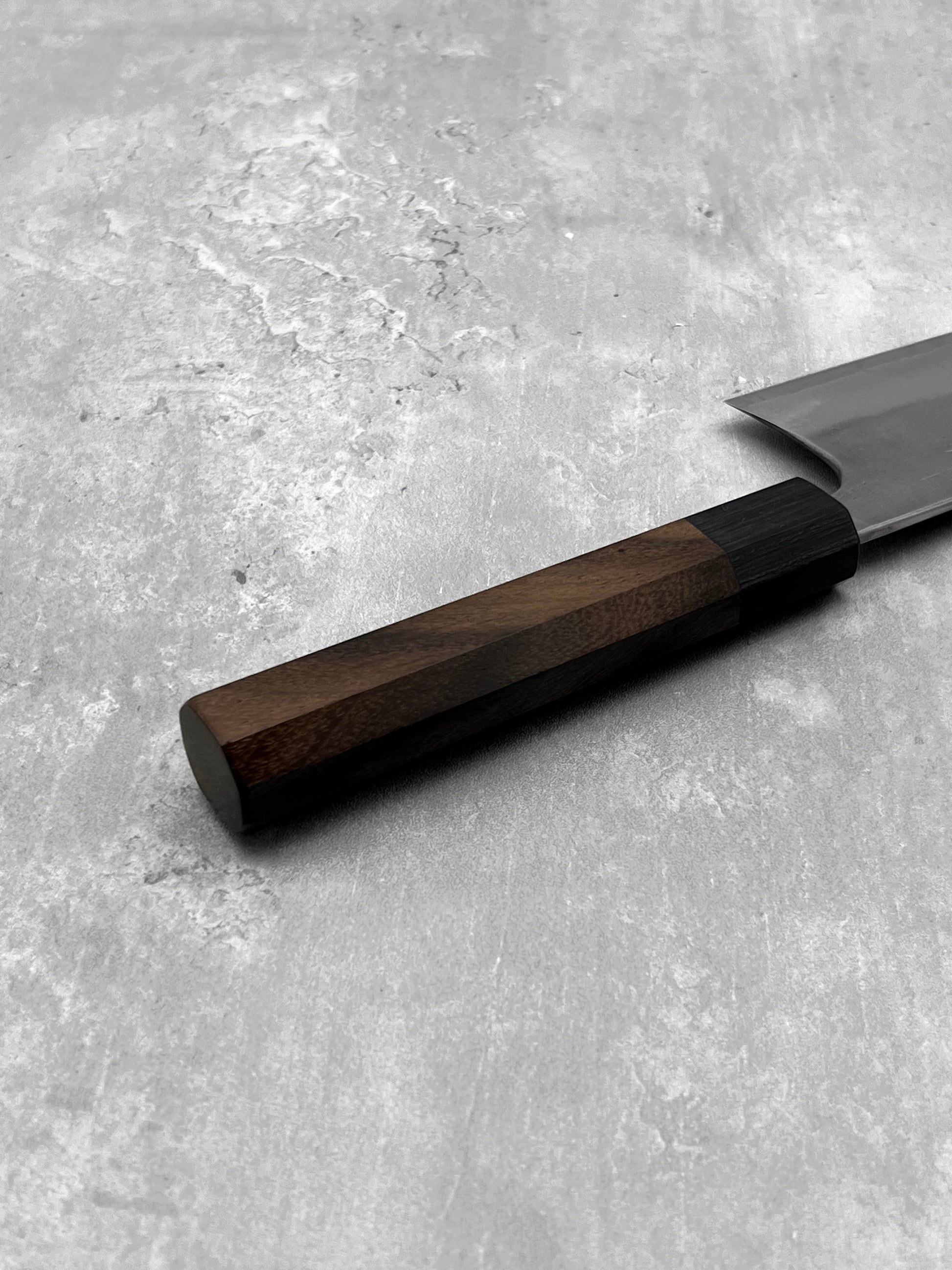 Matsubara Katsuto Tanaka japanese knife masaru knives Malaysia 210mm gyuto aogami 2 carbon steel nashiji rosewood Nagasaki chef 