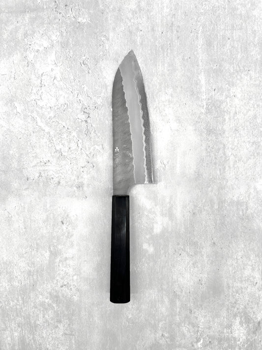 nigara hamono masaru knives Malaysia chef knife Japan aogami super carbon steel samurai 180mm santoku