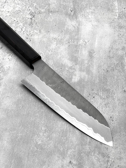nigara hamono masaru knives Malaysia chef knife Japan aogami super carbon steel samurai 180mm santoku