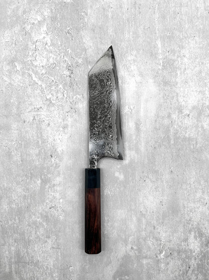 Matsubara Katsuto Tanaka ginsan 3 damascus mirror polished bunka 180mm masaru knives Malaysia chef knife Japan japanese stainless steel