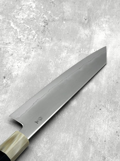 tetsujin myojin toru tamura ebony white horn Ginsan 3 masaru knives Malaysia japanese knives 210m kiritsuke Gyuto 
