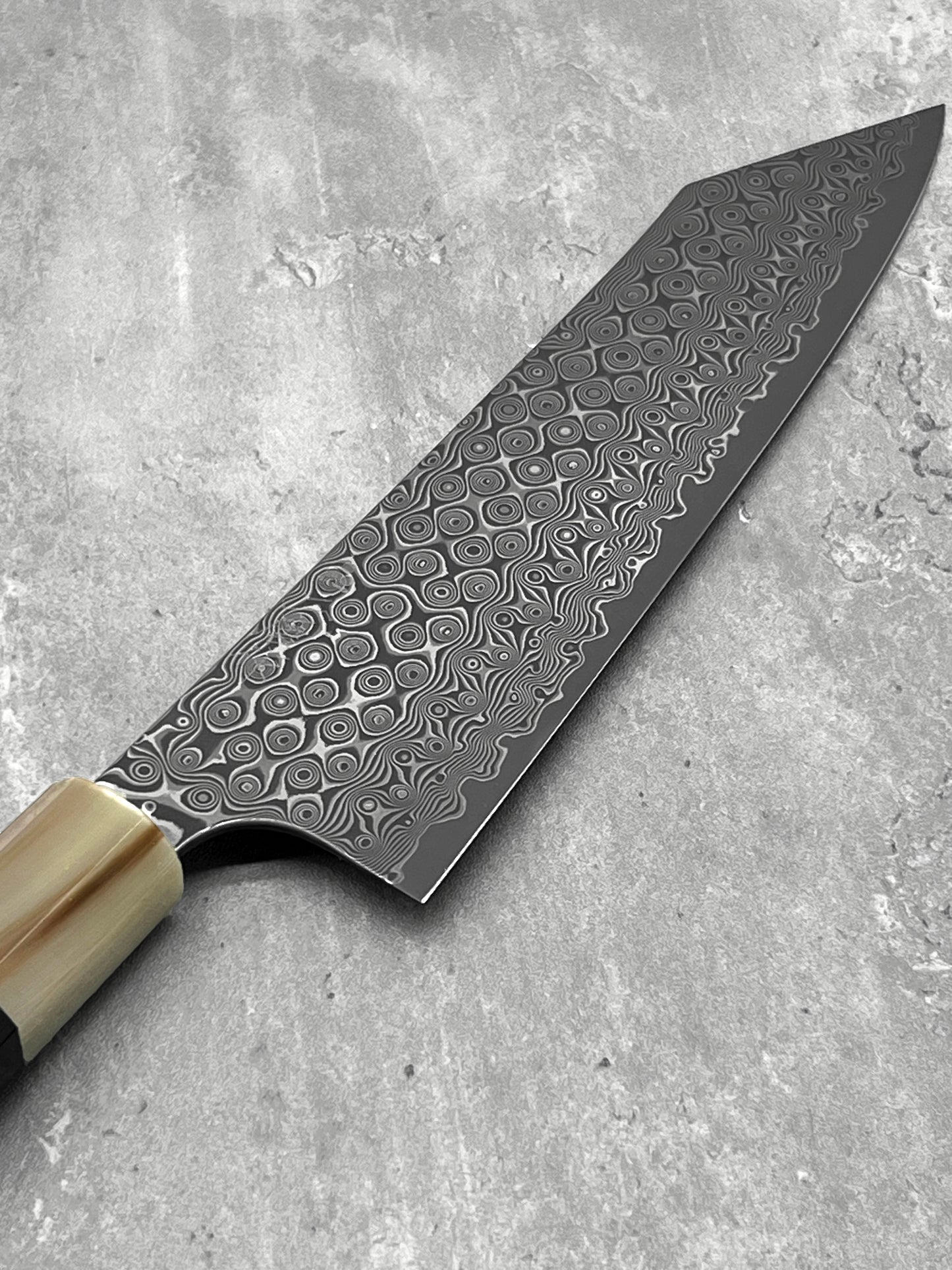 nigara kiritsuke gyuto anmon sg2 Damascus buffalo horn masaru knives Malaysia chef knife Japan 210mm sg2 stainless steel