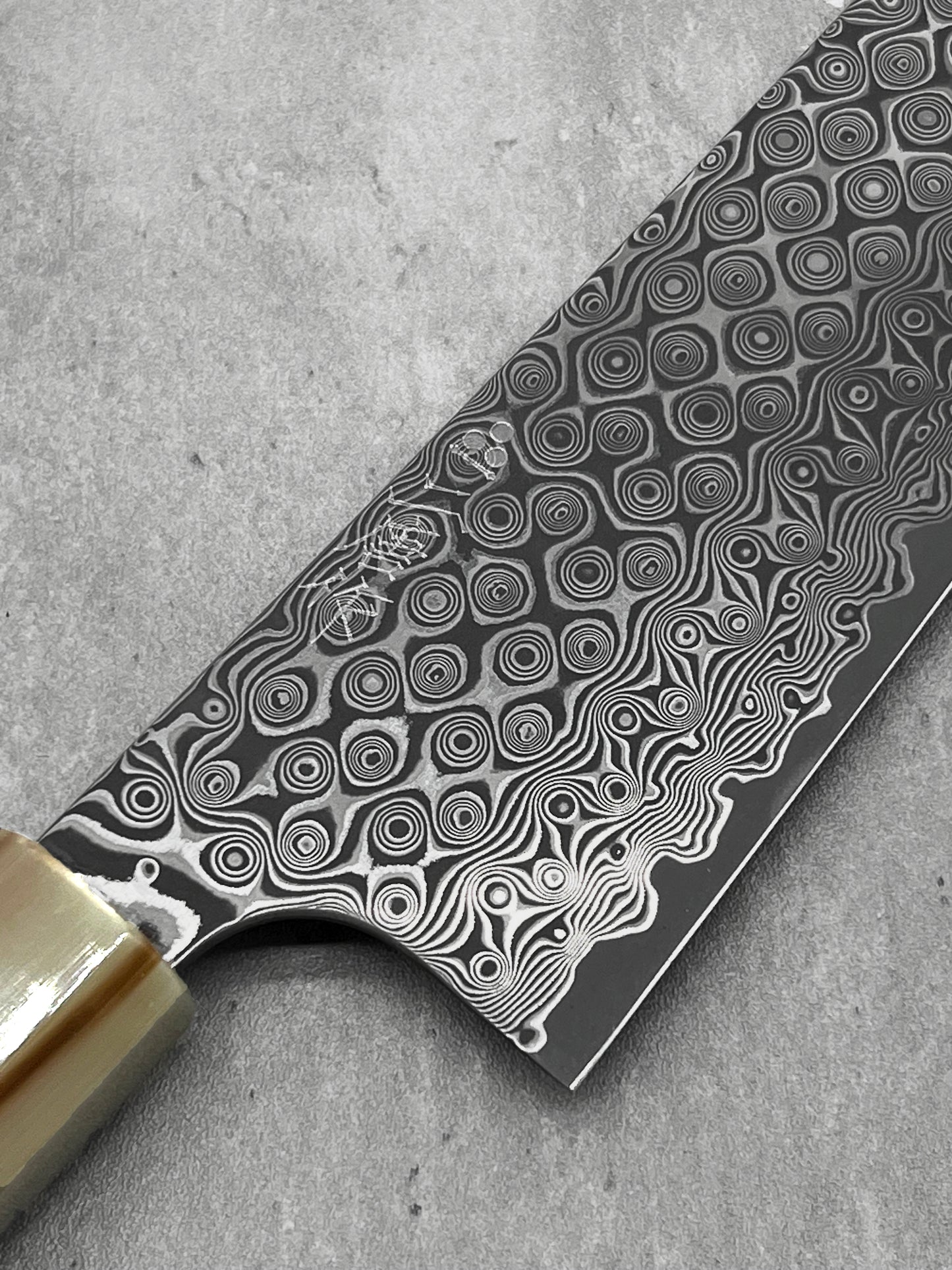 nigara kiritsuke gyuto anmon sg2 Damascus buffalo horn masaru knives Malaysia chef knife Japan 210mm sg2 stainless steel