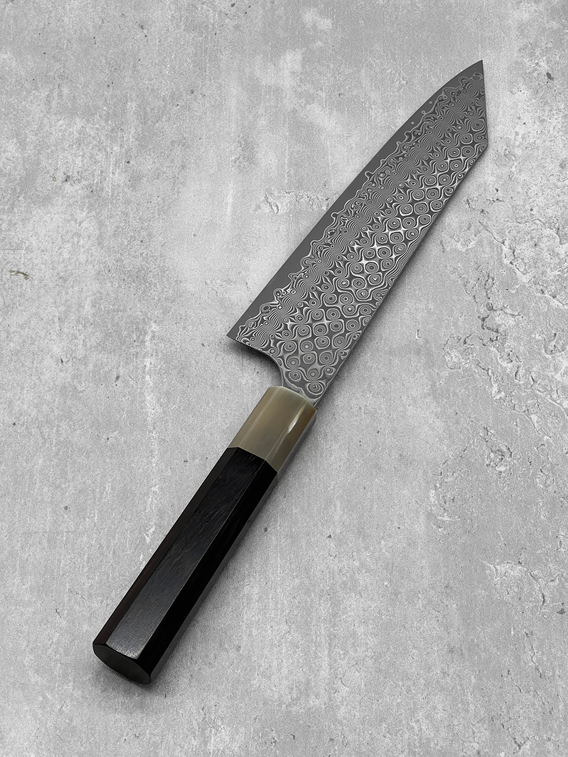 nigara kiritsuke gyuto anmon sg2 Damascus buffalo horn masaru knives Malaysia chef knife Japan 210mm sg2 stainless steel