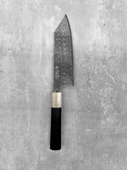 nigara anmon aomori Japan masaru knives Malaysia damascus sg2 white horn 180mm bunka stainless steel chef
