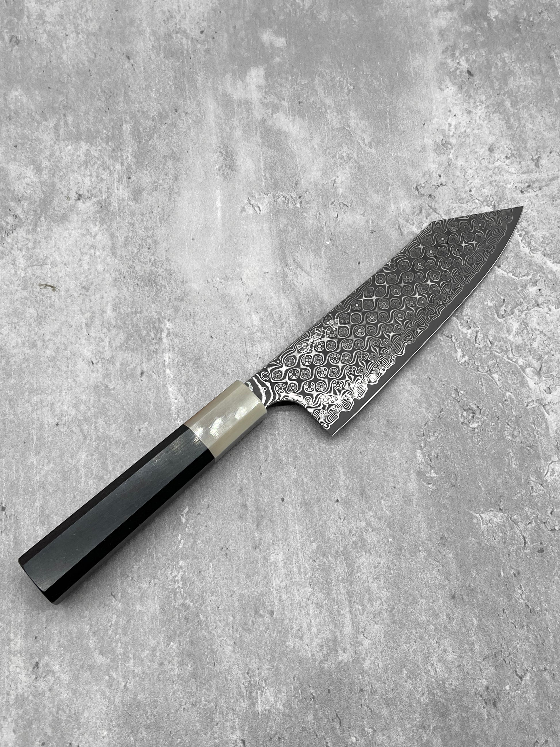 nigara anmon aomori Japan masaru knives Malaysia damascus sg2 white horn 180mm bunka stainless steel chef
