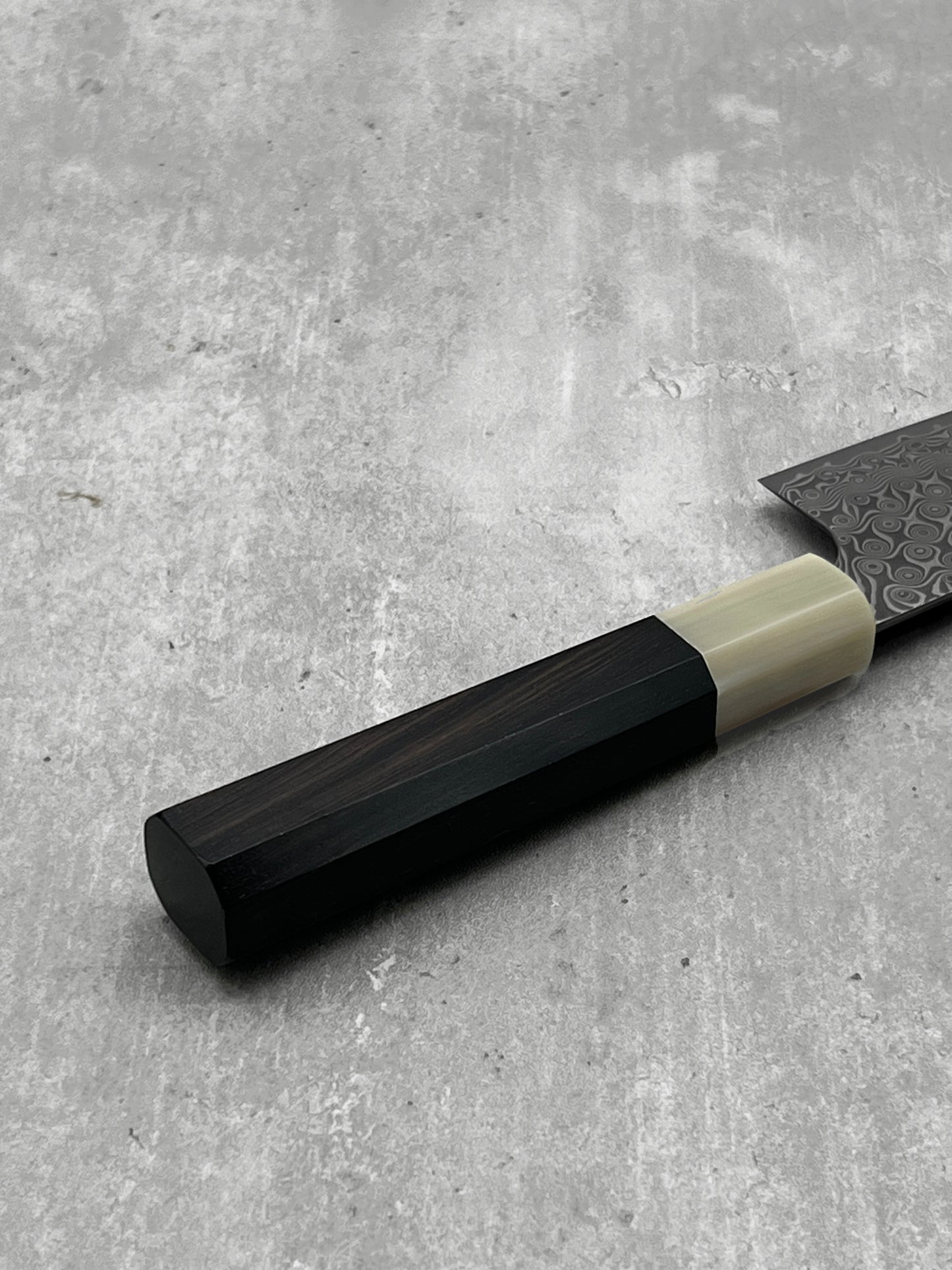 nigara anmon aomori Japan masaru knives Malaysia damascus sg2 white horn 180mm bunka stainless steel chef