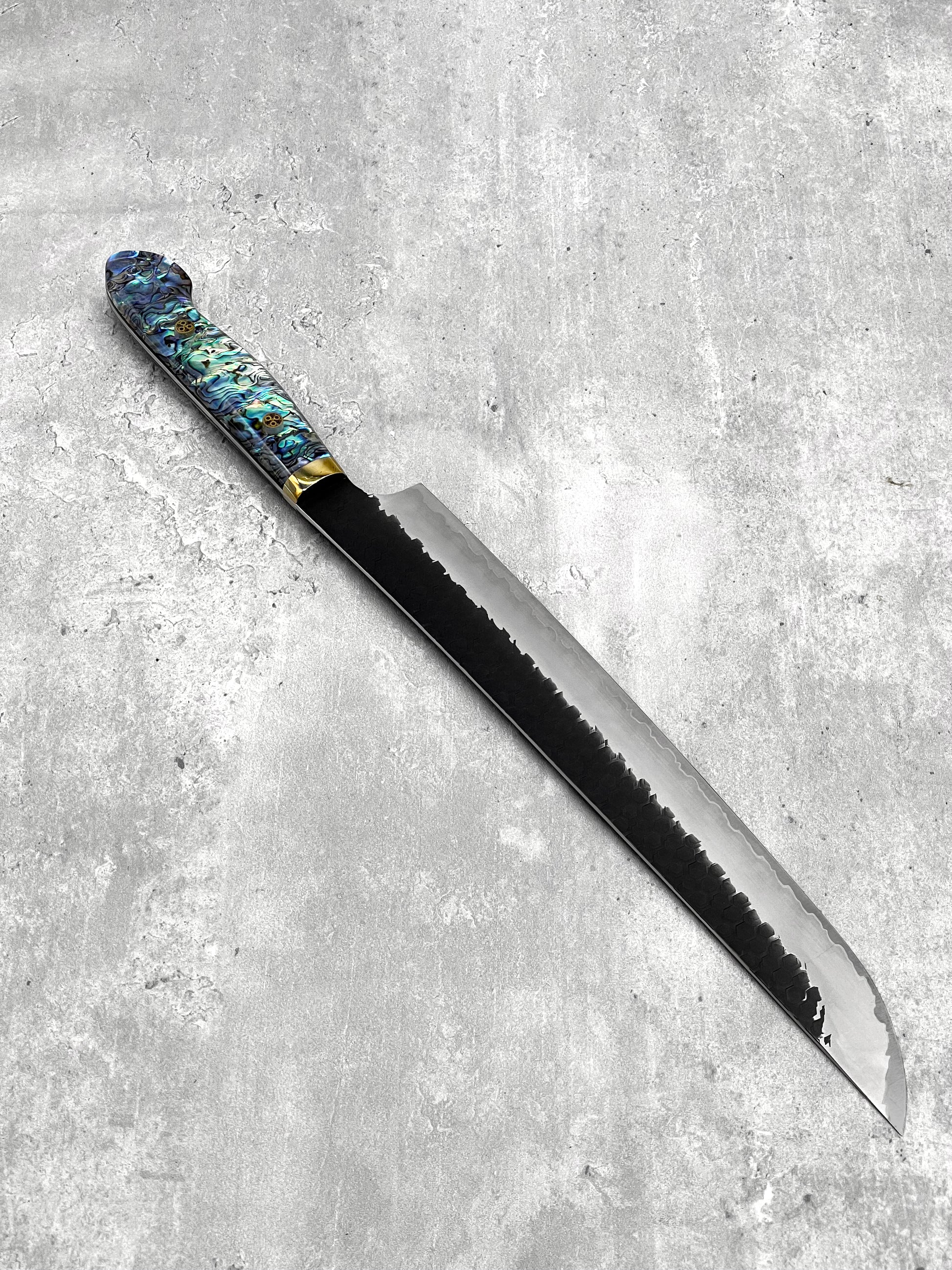 nigara sakimaru sg2 300mm sujihiki abalone handle masaru knives Malaysia chef knife japanese Japan stainless steel