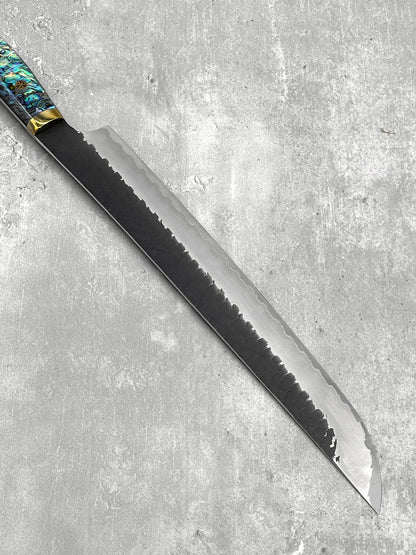 nigara sakimaru sg2 300mm sujihiki abalone handle masaru knives Malaysia chef knife japanese Japan stainless steel