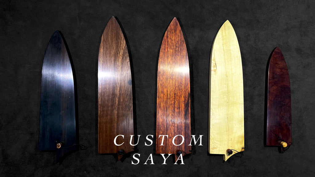 custom / saya / sheath / wood / rosewood / ebony / stabilizedwood / magnolia / Japanese / knife / local / cover / strung / pisau  / masaru / Malaysia