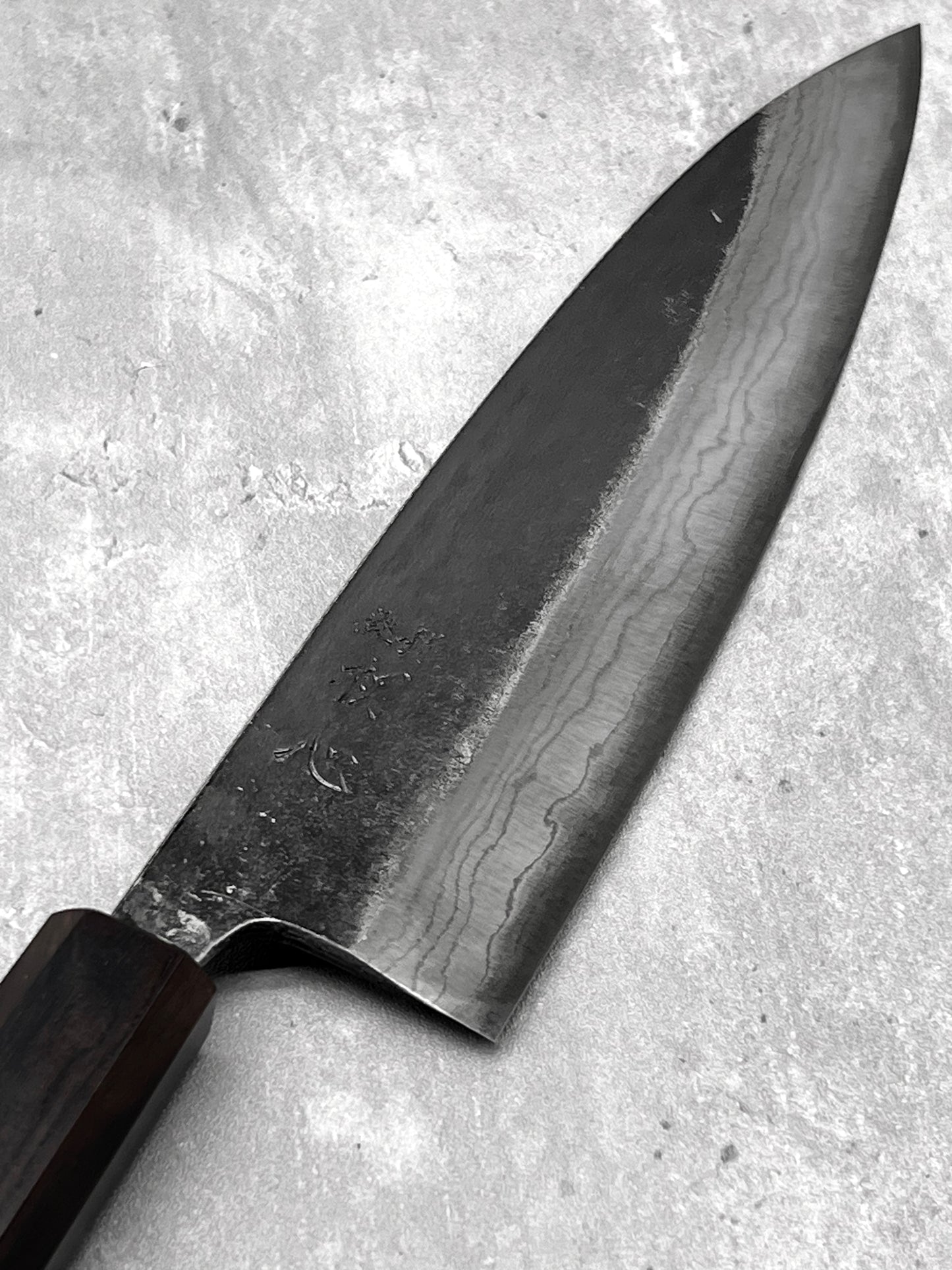 hatsukokoro kumokage 210mm damascus gyuto black kurouchi masaru knives Malaysia japanese knife handmade carbon aogami 2 