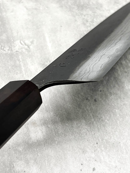 hatsukokoro kumokage 210mm damascus gyuto black kurouchi masaru knives Malaysia japanese knife handmade carbon aogami 2 
