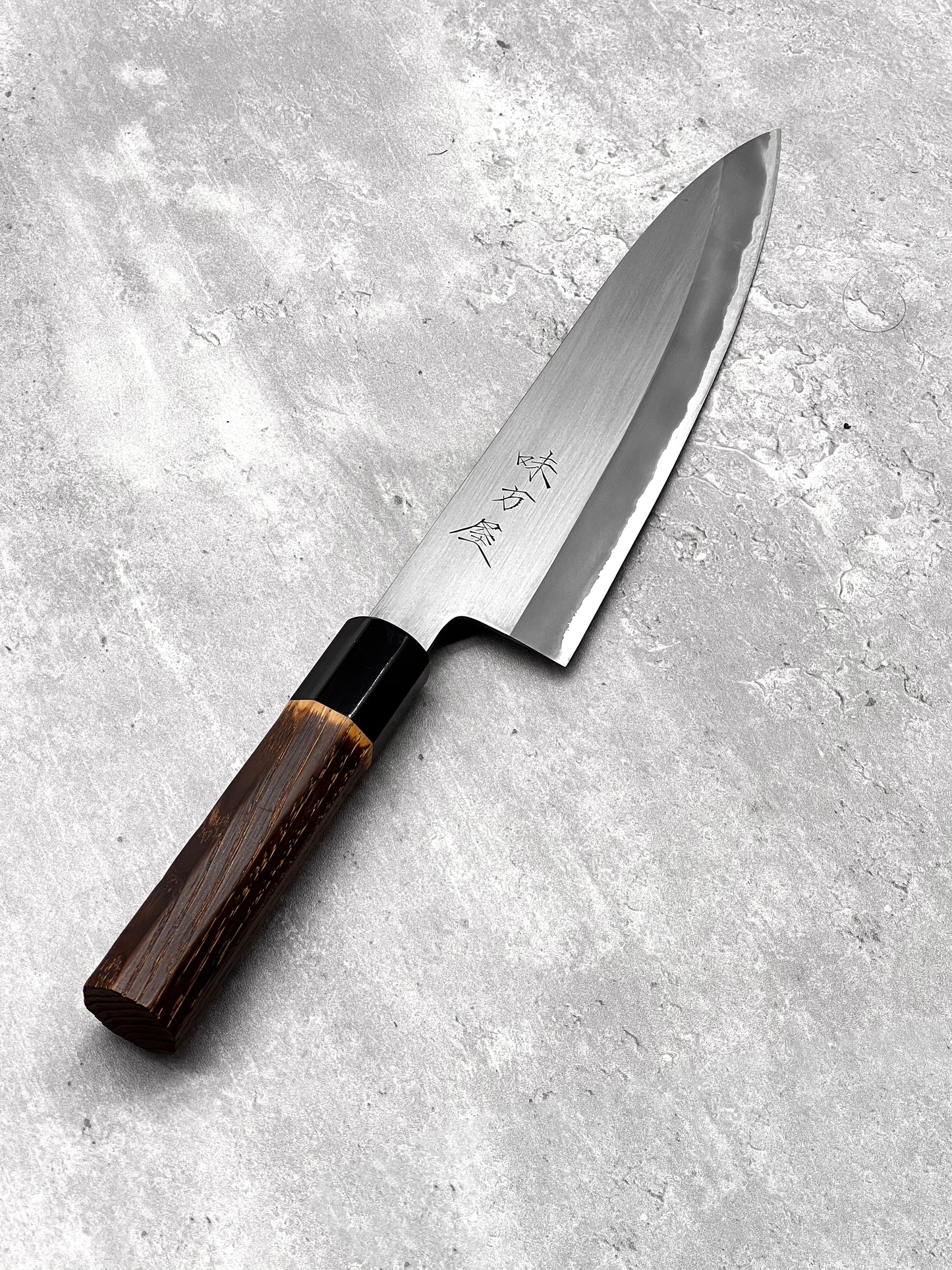 mutsumi hinoura shirogami #2 masaru knives Malaysia white steel gyuto 210mm japanese high carbon knife sanjo 