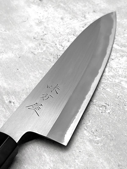 mutsumi hinoura shirogami #2 masaru knives Malaysia white steel gyuto 210mm japanese high carbon knife sanjo 