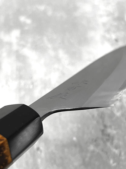 mutsumi hinoura shirogami #2 masaru knives Malaysia white steel gyuto 210mm japanese high carbon knife sanjo 