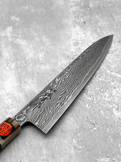 Shigeki Tanaka masaru knives Malaysia sg2 r2 Damascus miki stainless steel buffalo horn kurozome gyuto 210mm