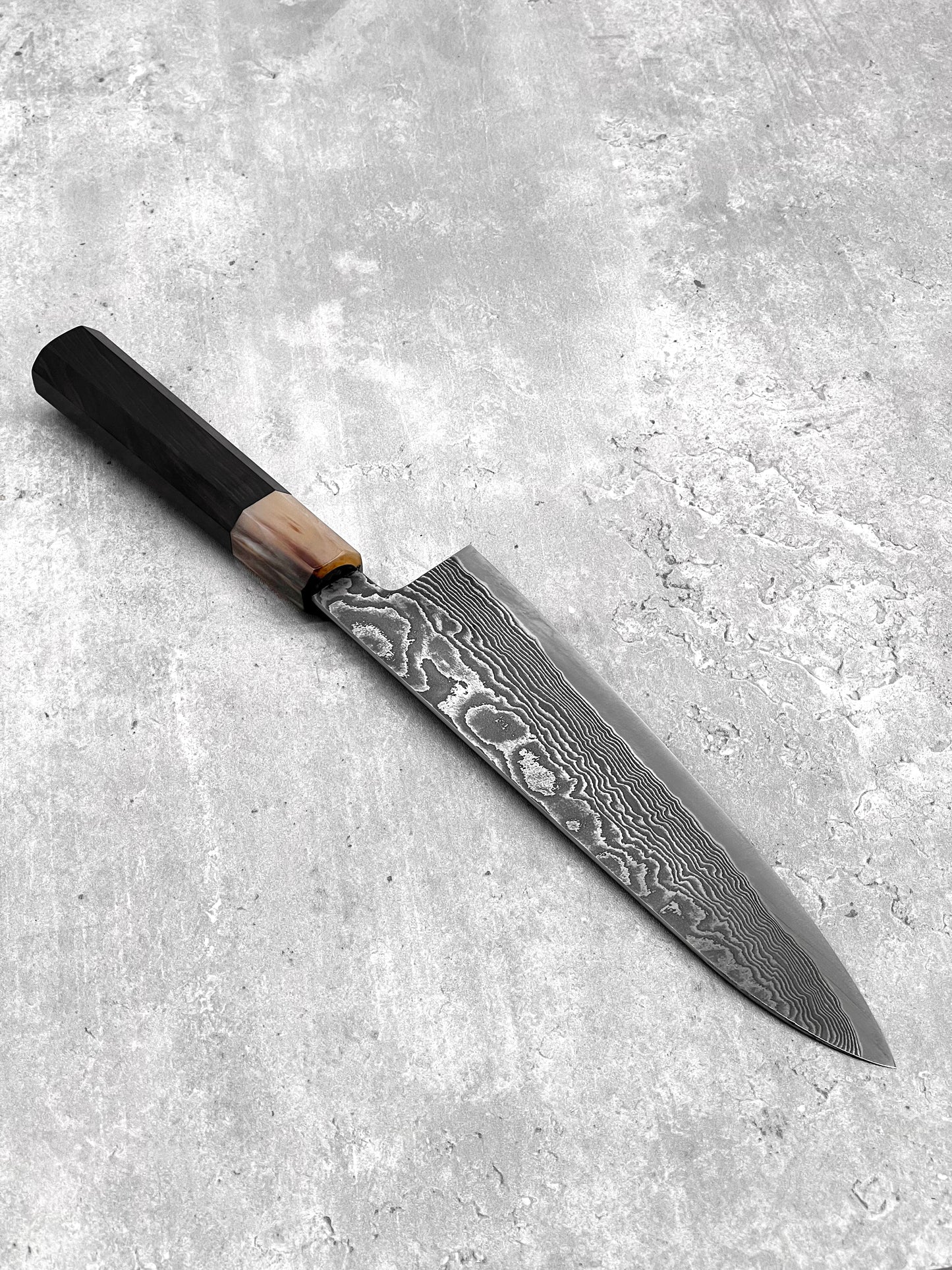 Shigeki Tanaka masaru knives Malaysia sg2 r2 Damascus miki stainless steel buffalo horn kurozome gyuto 210mm