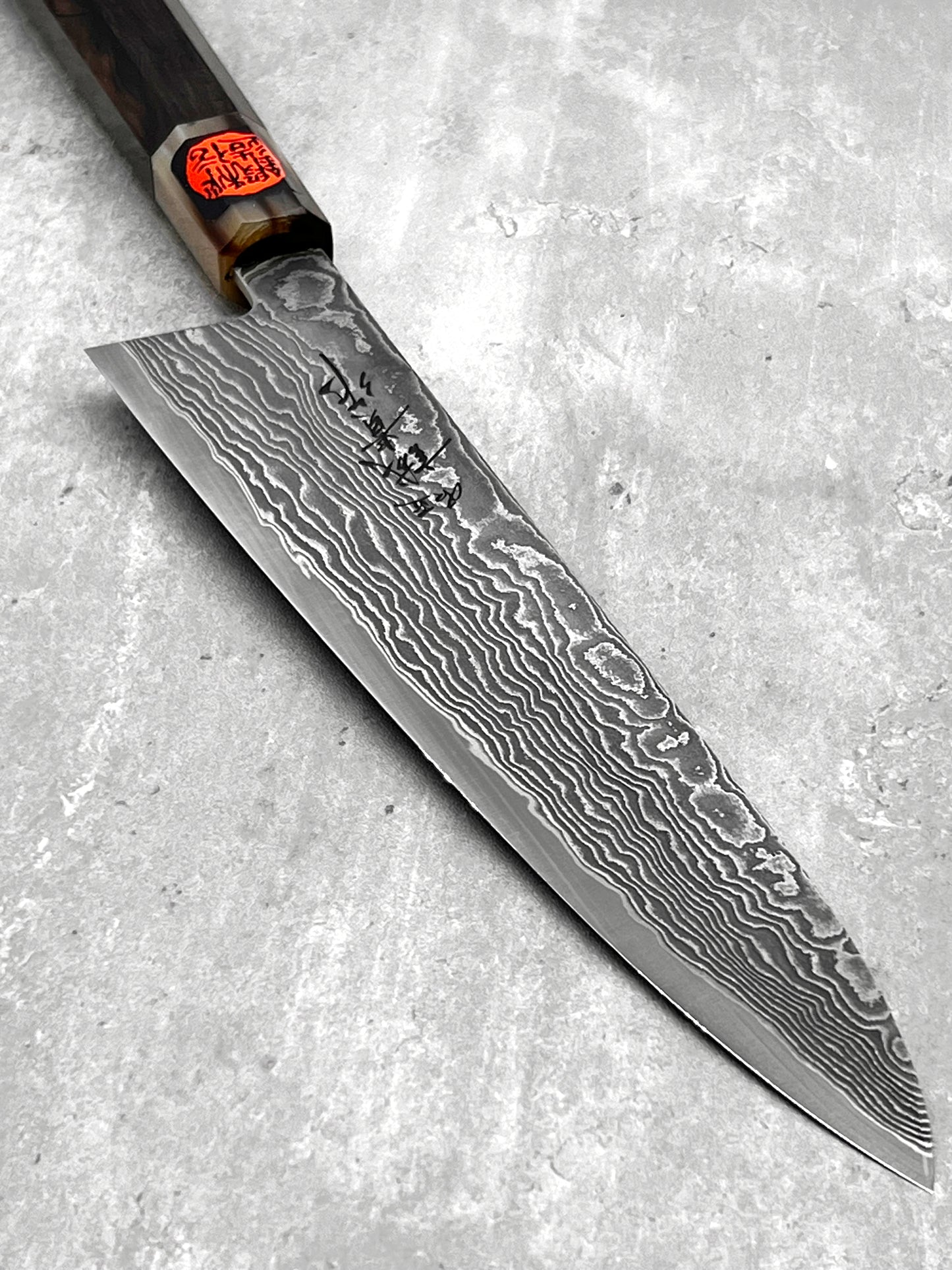 Shigeki Tanaka masaru knives Malaysia sg2 r2 Damascus miki stainless steel buffalo horn kurozome gyuto 210mm