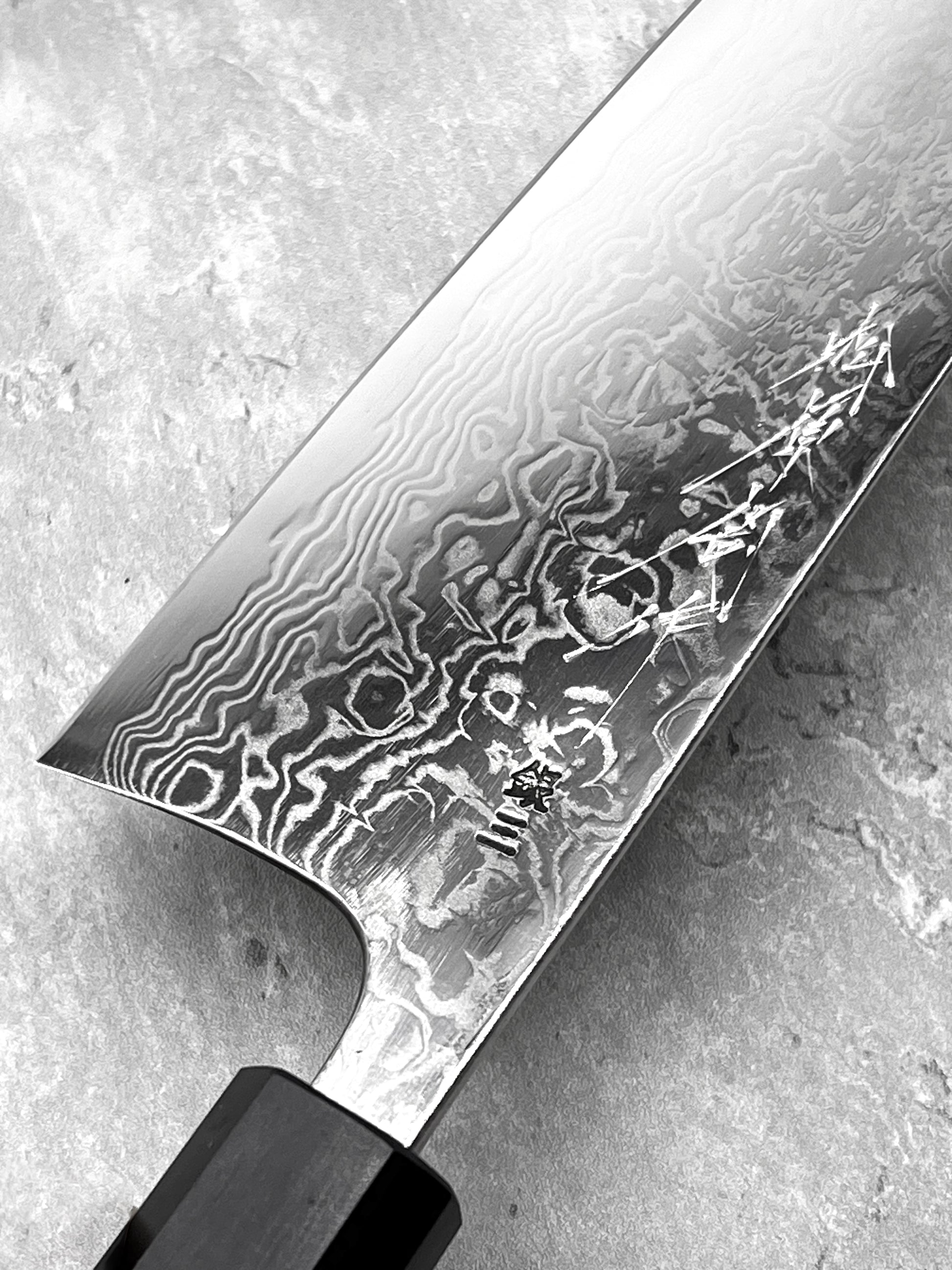 Matsubara Knives nagasaki japan masaru knives Malaysia gyuto 210mm ginsan 3 stainless steel damascus handmade 