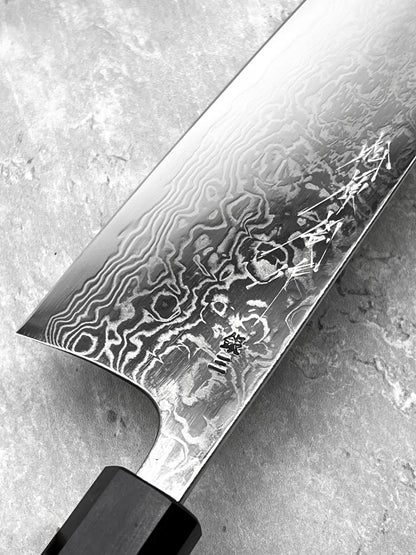 Matsubara Knives nagasaki japan masaru knives Malaysia gyuto 210mm ginsan 3 stainless steel damascus handmade 