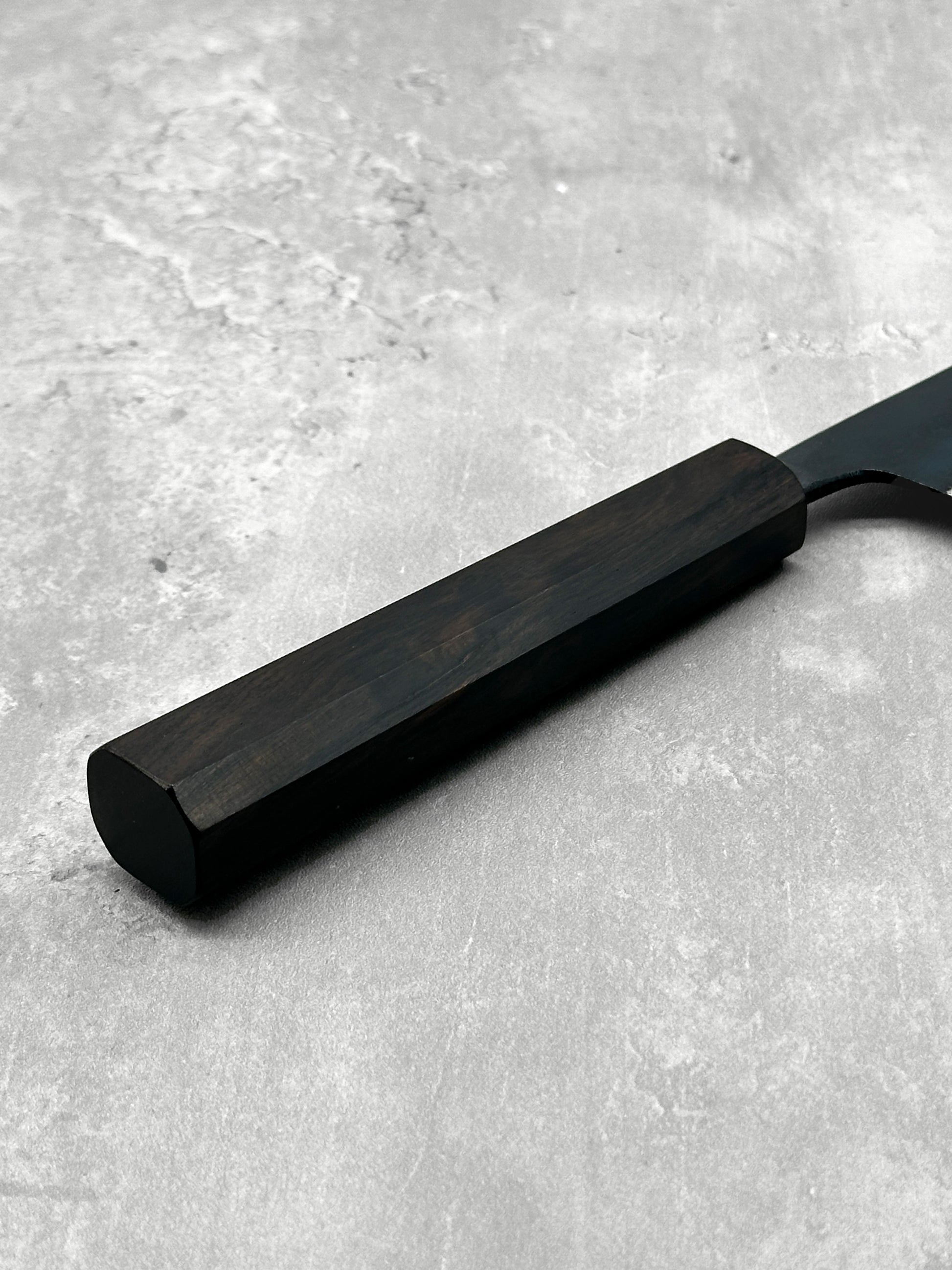 hatsukokoro kuronami blue 2 aogami masaru knives Malaysia Japan japanese knife chef santoku 165mm ebony carbon steel 