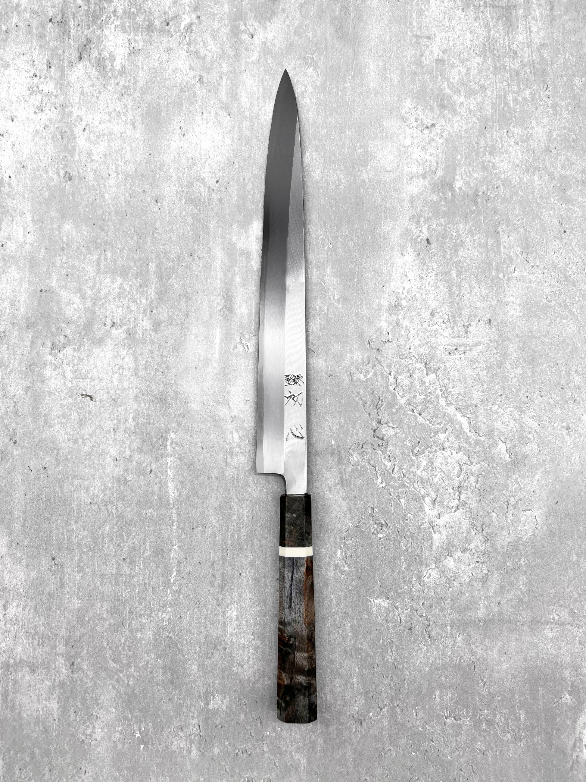 hatsukokoro Myojin 300mm masaru knives Malaysia Japan chef knife Yanagiba shirogami carbon steel tofu slicer fish sashimi 