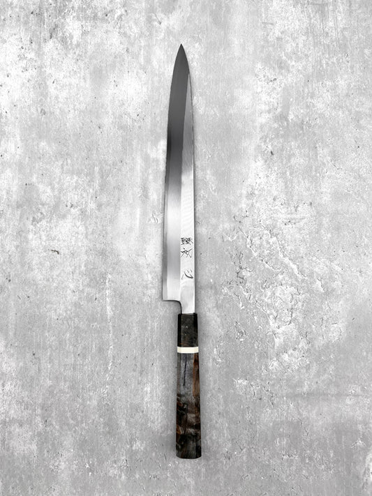 hatsukokoro Myojin 300mm masaru knives Malaysia Japan chef knife Yanagiba shirogami carbon steel tofu slicer fish sashimi 