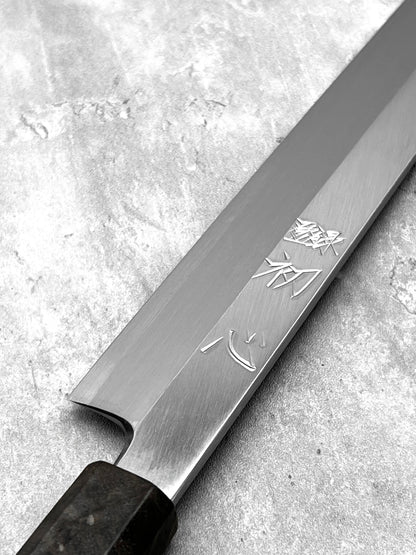 hatsukokoro Myojin 300mm masaru knives Malaysia Japan chef knife Yanagiba shirogami carbon steel tofu slicer fish sashimi 