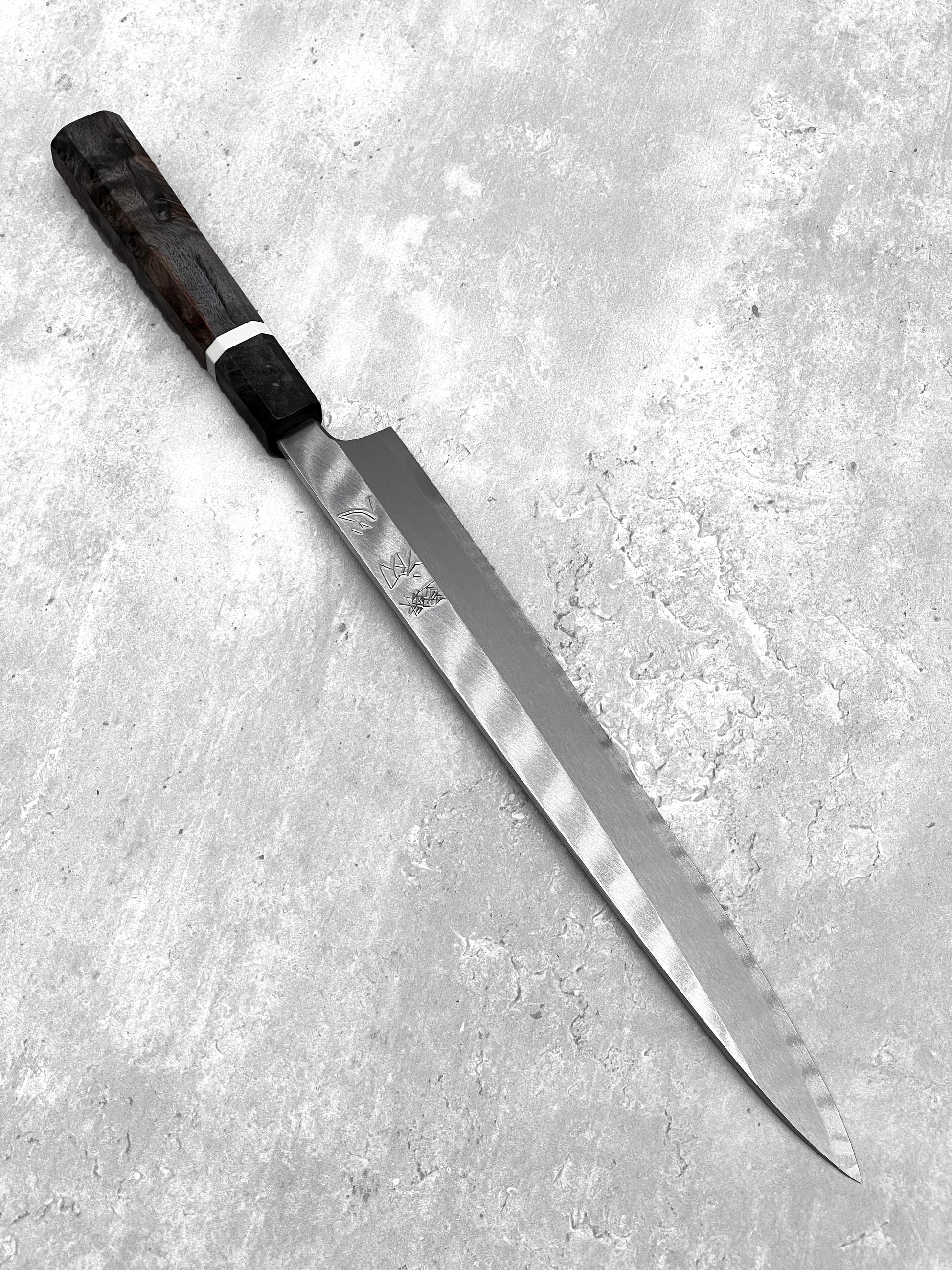 hatsukokoro Myojin 300mm masaru knives Malaysia Japan chef knife Yanagiba shirogami carbon steel tofu slicer fish sashimi 